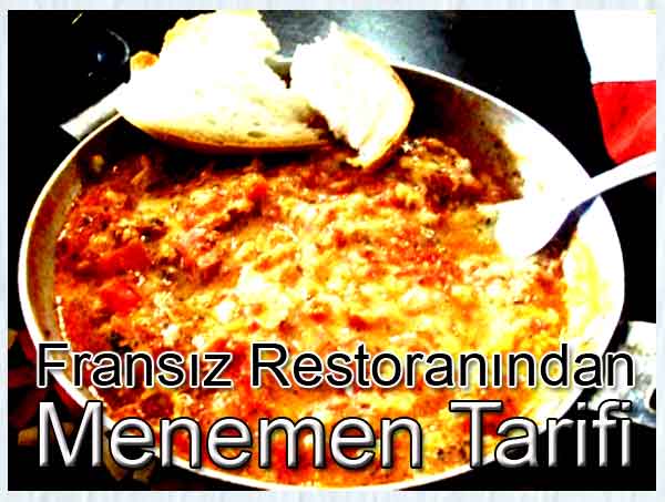 Mememen ya da Fransz restoranlarnda bilinen adyla Menemen - Omlette Turkie tarifi tarifleri yemekleri