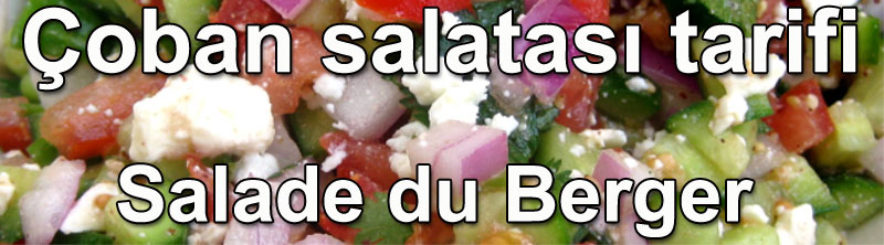 Çoban salatası tarifi - Salade du Berger salata çeşitleri salatalar ve mezeler tarifleri